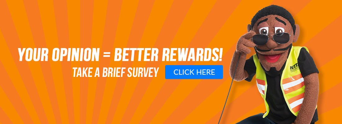 Your opinion = better rewards! Take a brief survey